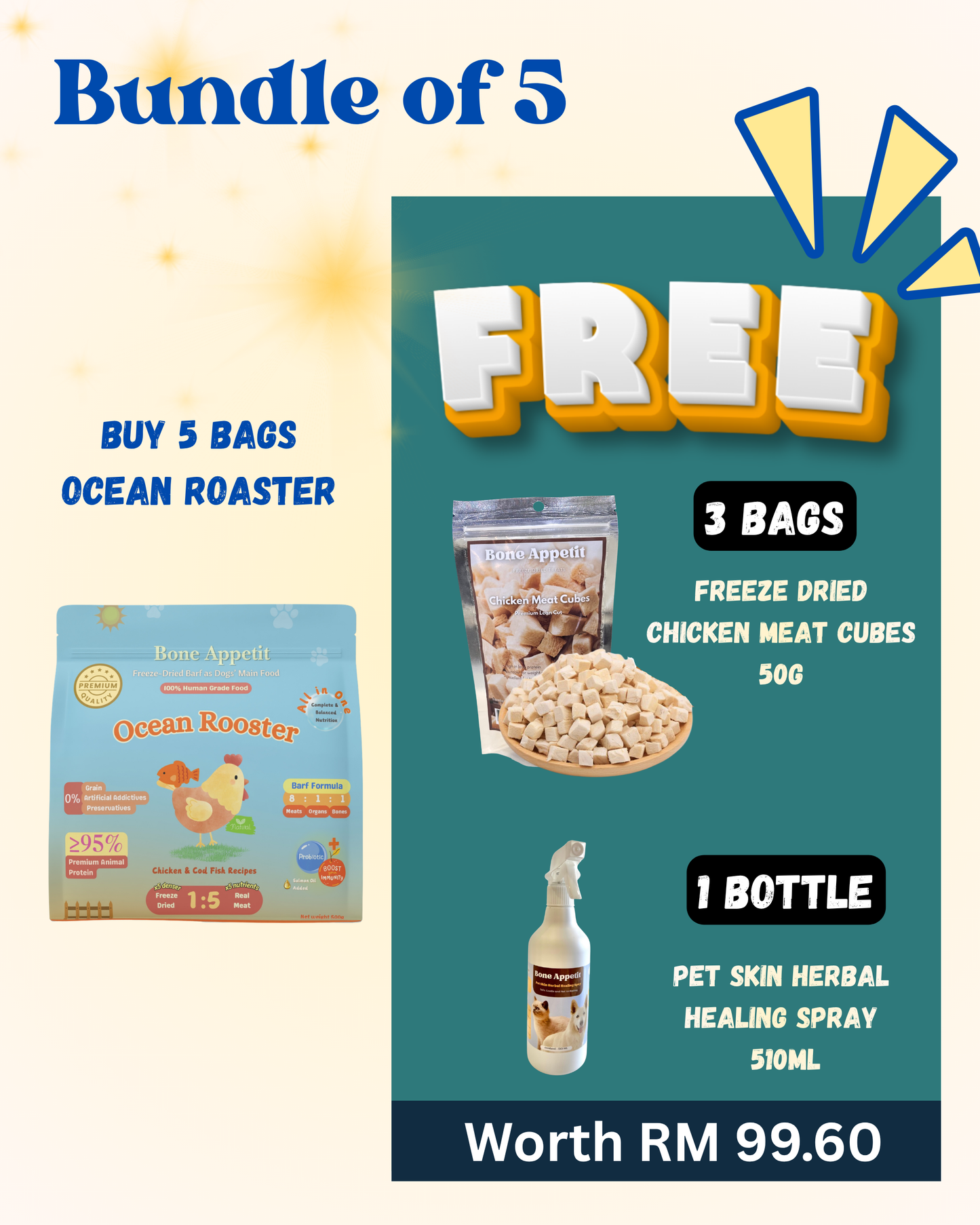 Ocean Roaster BARF - Vitality & Skin Health Formula 【500g】