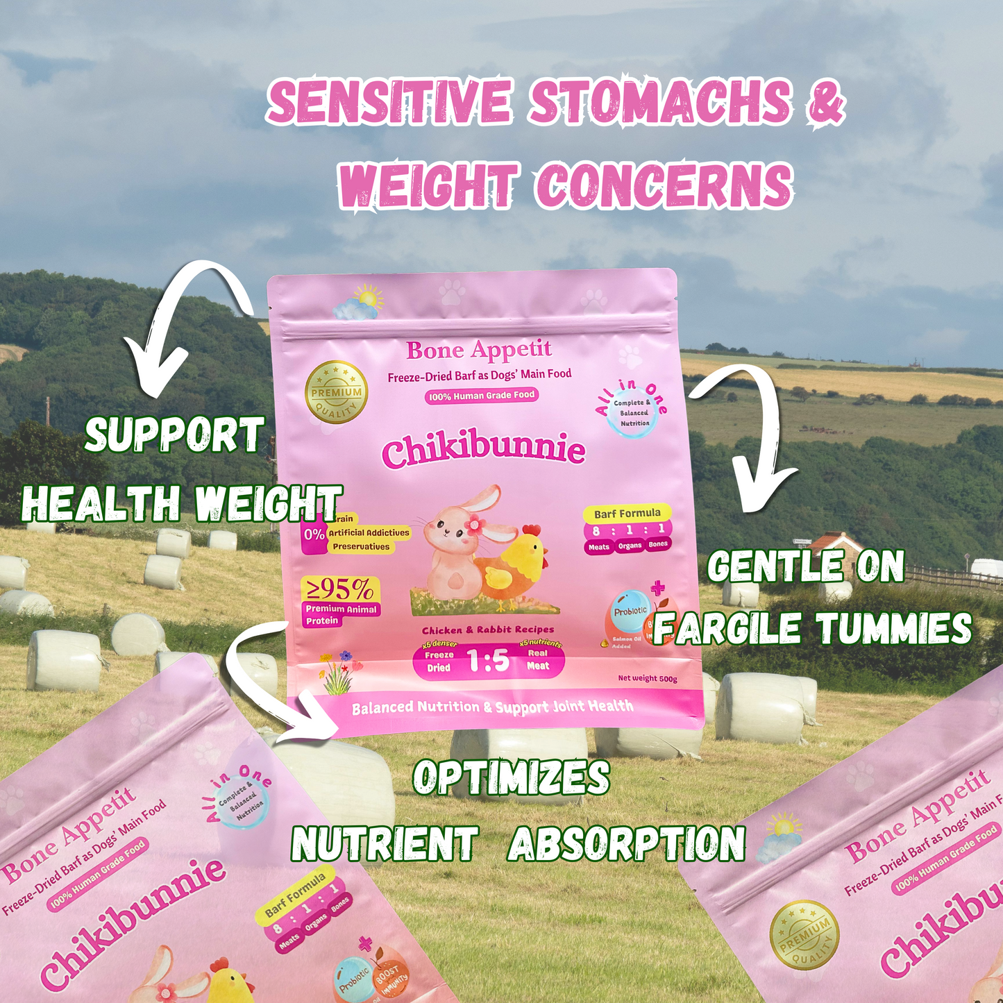 Chikibunnie for Dogs 500g