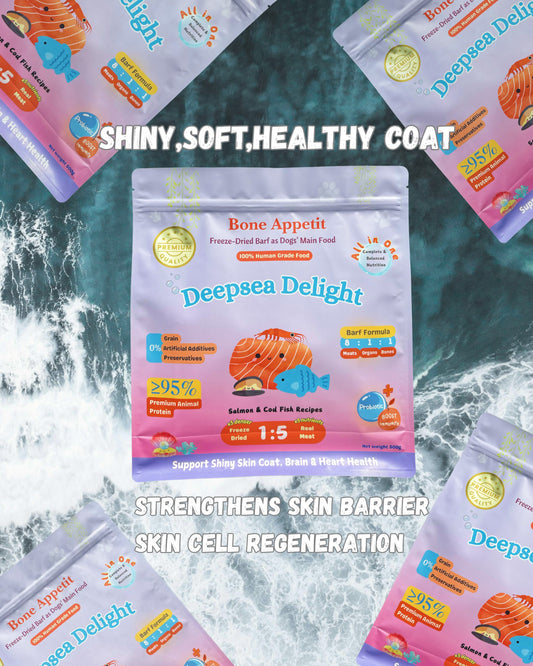 Deepsea Delight BARF - Skin Transformation & Anti-Inflammatory Formula 【500g】