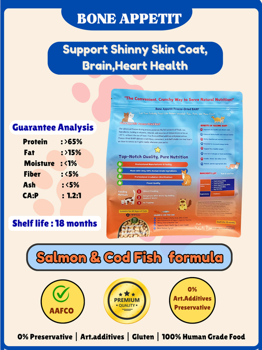 Salmon & Cod Fish for Cats 500g