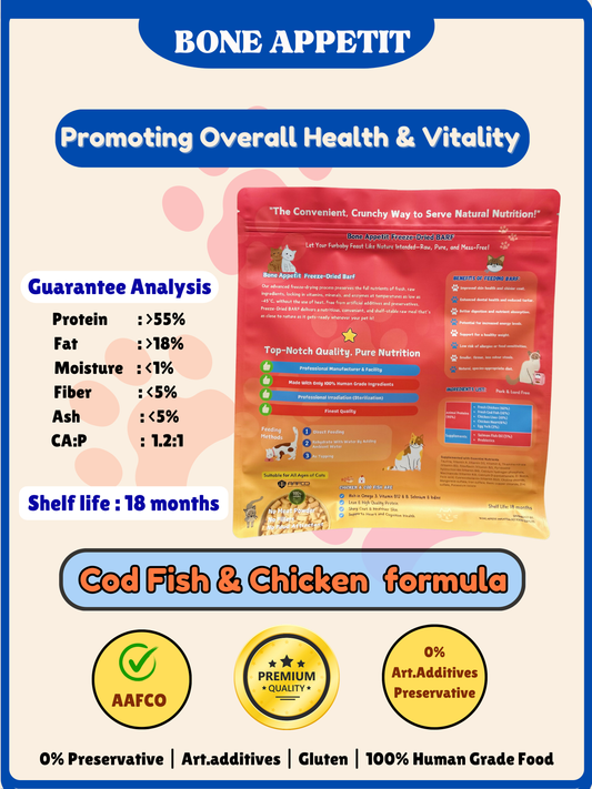 Chicken & Cod Fish for Cats 500g