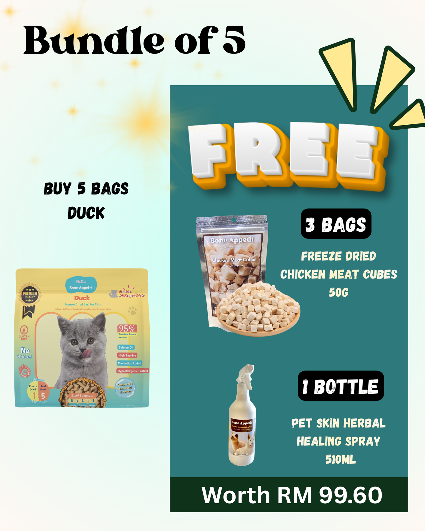 Duck BARF - Tear Stain & Hypoallergenic Formula 【500g】