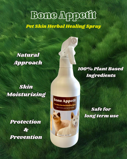 Pet Skin Herbal Healing Spray (510ml) | Natural Mosquito & Insect Repellent | Anti-Itch & Wound Care for Dogs & Cats