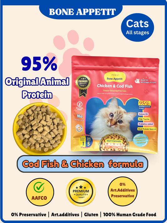 Chicken & Cod Fish for Cats 500g