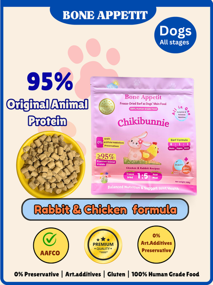 Chikibunnie untuk Anjing 500g + 25g sampel