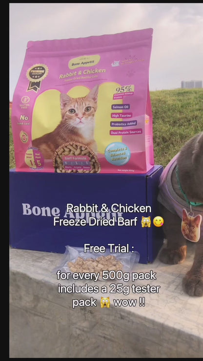 Rabbit & Chicken for Cats 500g